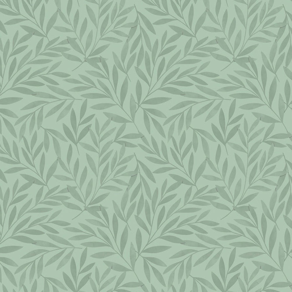 Bobbi Beck Eco Luxury Olive Leaf Green Wallpaper Image