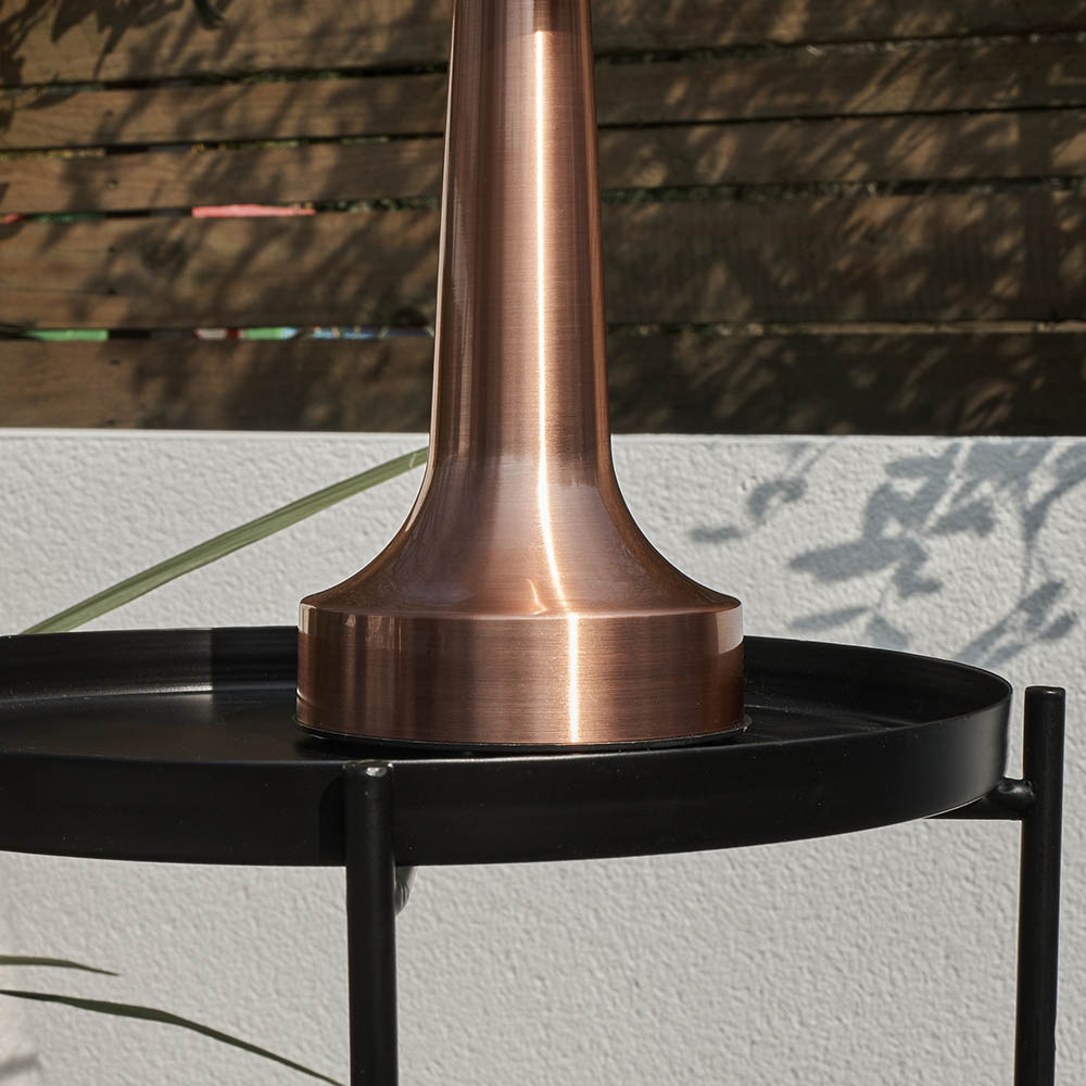 ValueLights Talence 2 Pack Copper LED Table Lamp Image 4
