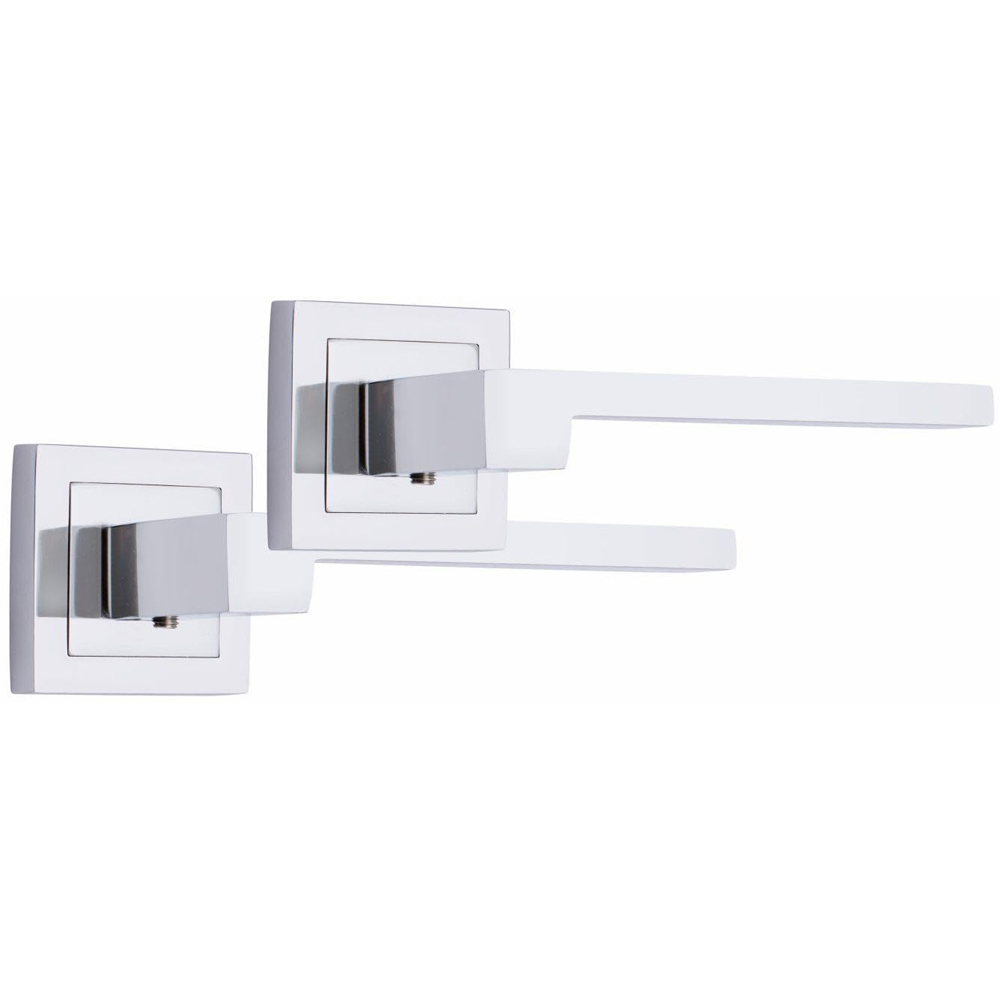Golden Grace Polished Chrome Zeta Door Handle Set Image 2