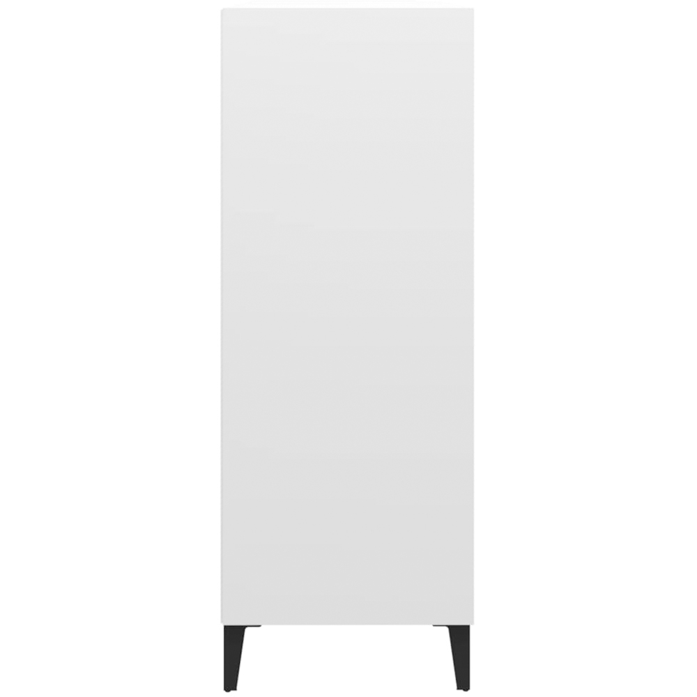vidaXL 3 Shelf White Sideboard Image 5