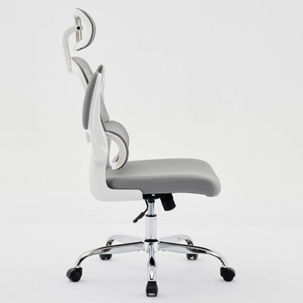 Shankar Supreme Grey and White Mesh Office Chair Image 6