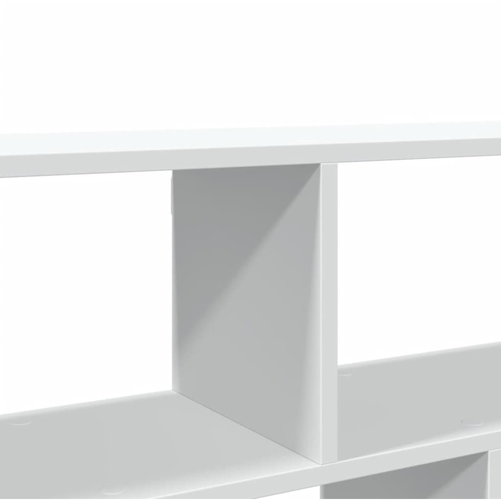 vidaXL 5 Shelf White Floating Wall Shelf Image 7
