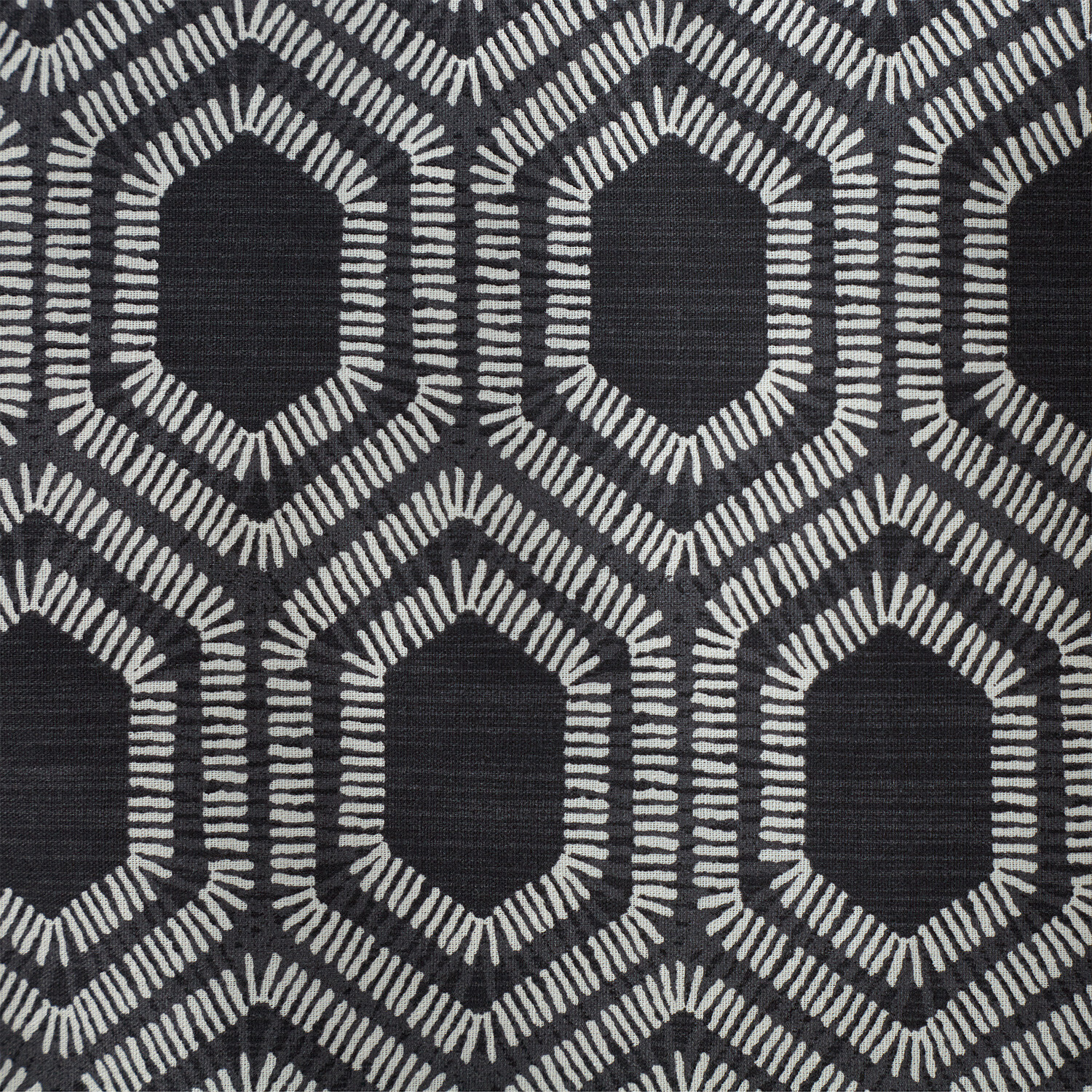 Divante Iona Geo Duvet Cover and Pillowcase Set - Black / Double Image 3