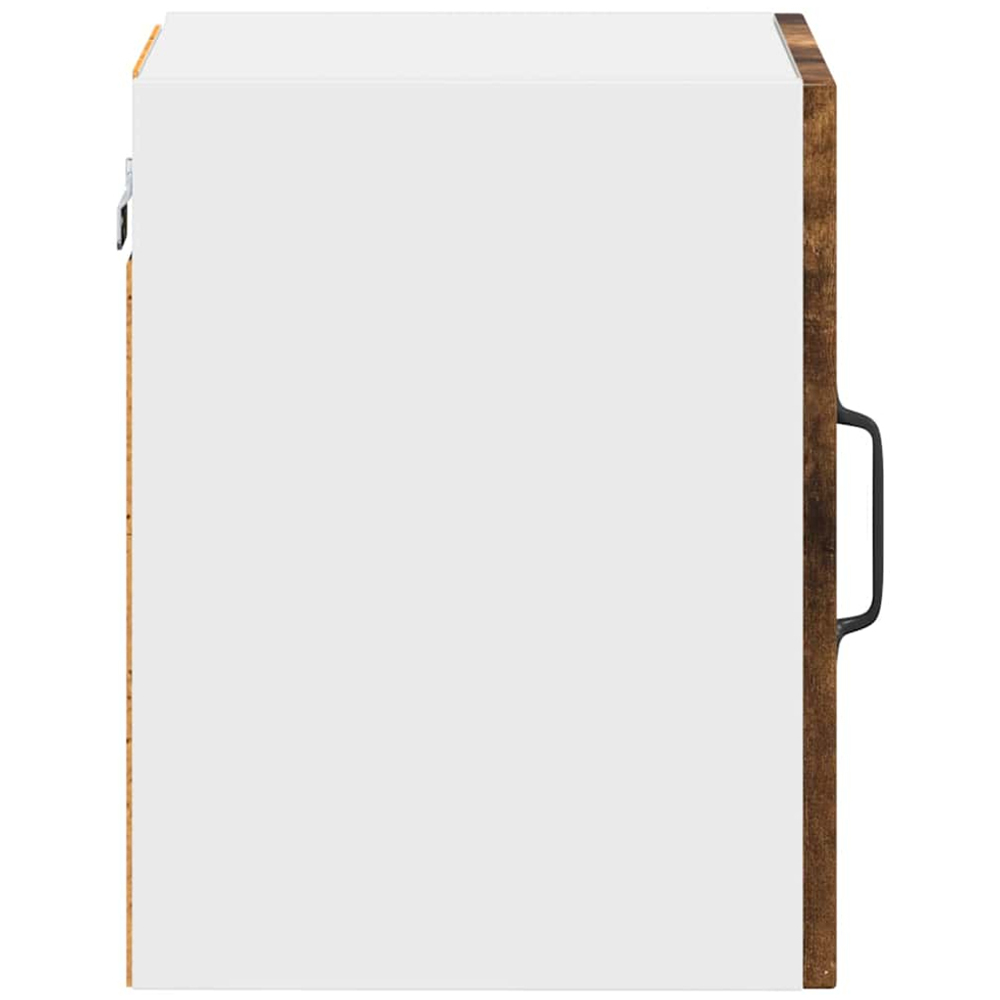 vidaXL Kalmar Single Door Smoked Oak Wall Mounted Kitchen Cabinet Set of 2 Image 7