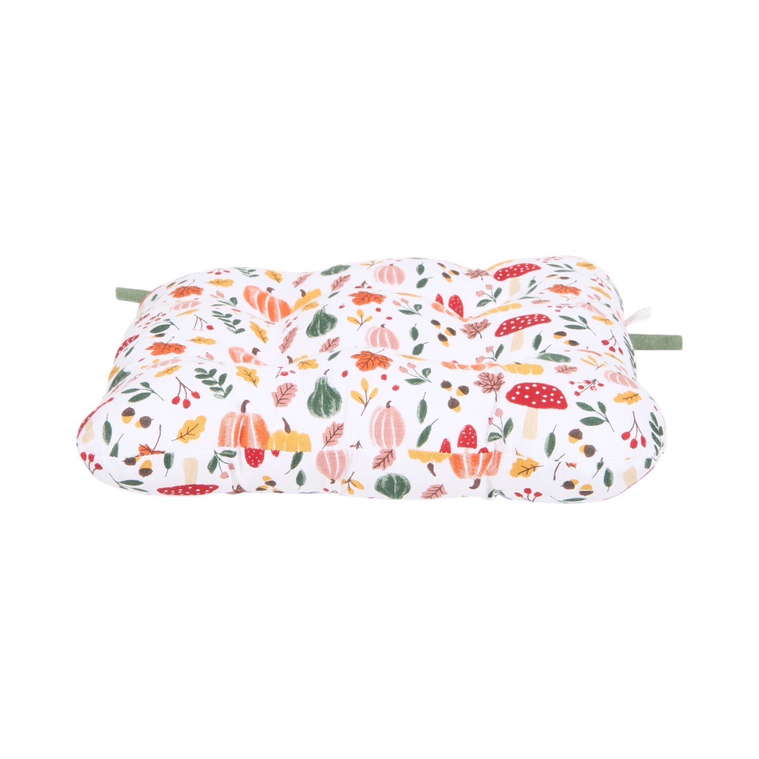 Autumn Print Seat Pad White Image 5