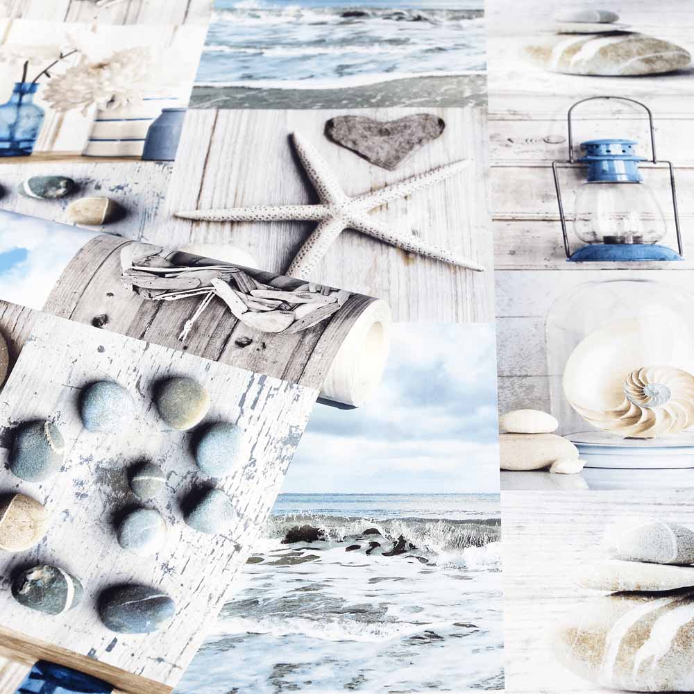 Arthouse Maritime Collage Wallpaper Image 2