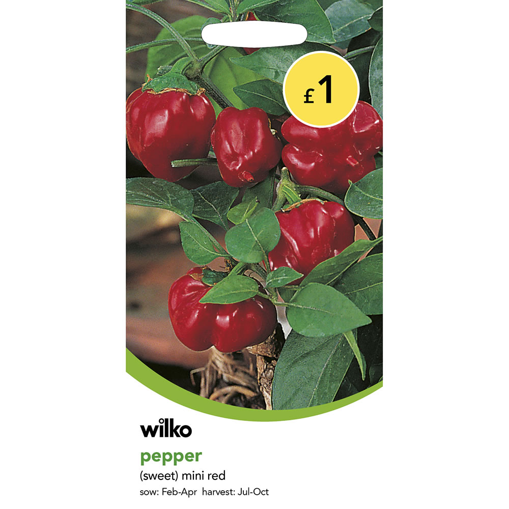 Wilko Pepper Sweet Mini Red Seeds Image 2
