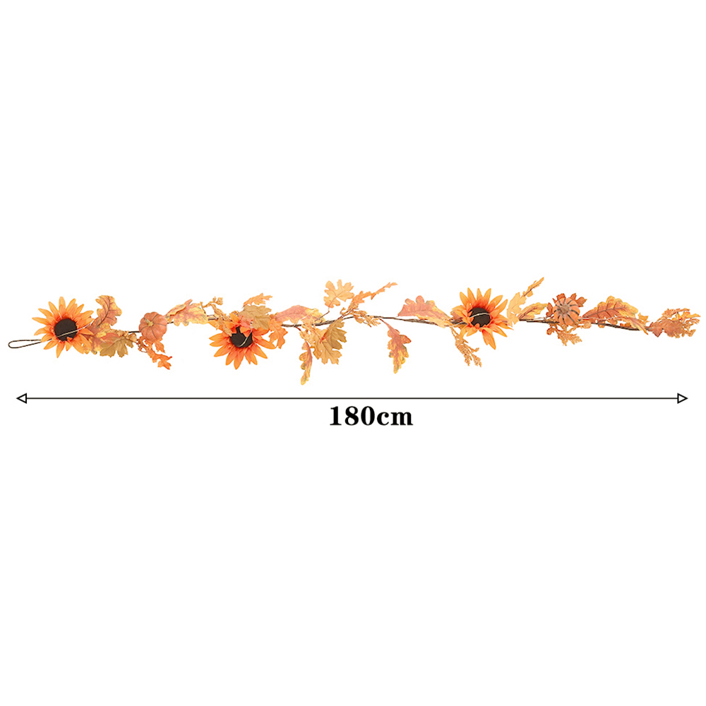 Living and Home LED Garland with Sunflower and Pumpkins 180cm Image 9