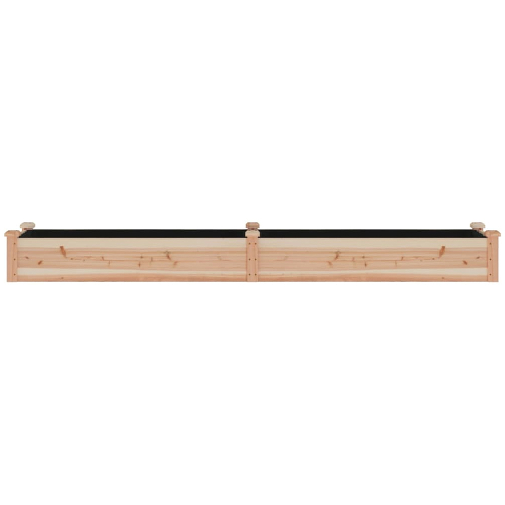 vidaXL Brown Fir Wood Raised Garden Bed 25 x 240 x 45cm Image 3