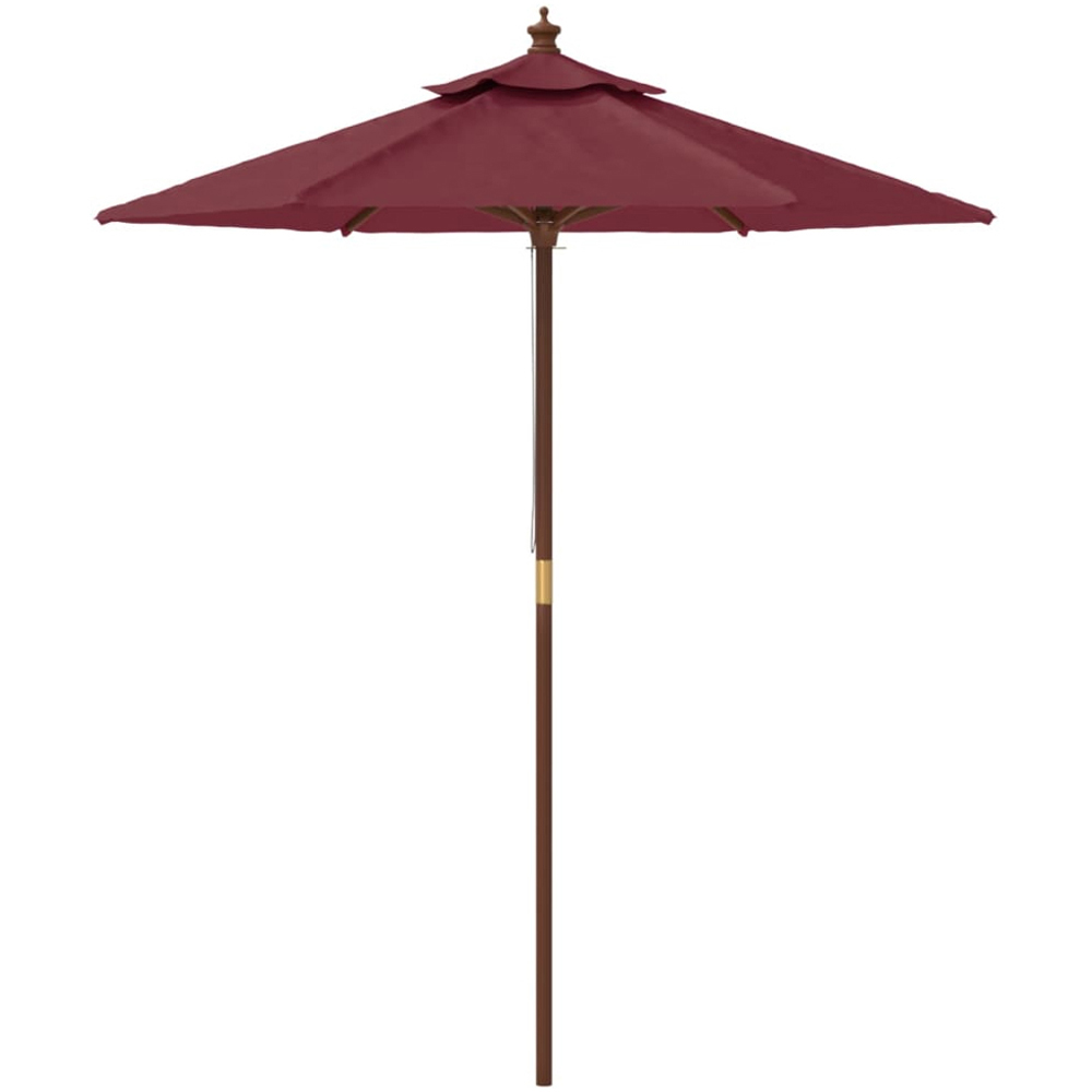 vidaXL Red Garden Parasol 2.3 x 1.9m Image 3