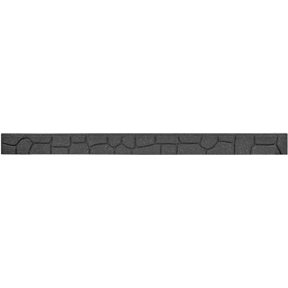 Garden Gear 9 x 120cm Grey Ultra Curve Stones Garden Border Edging Image 1