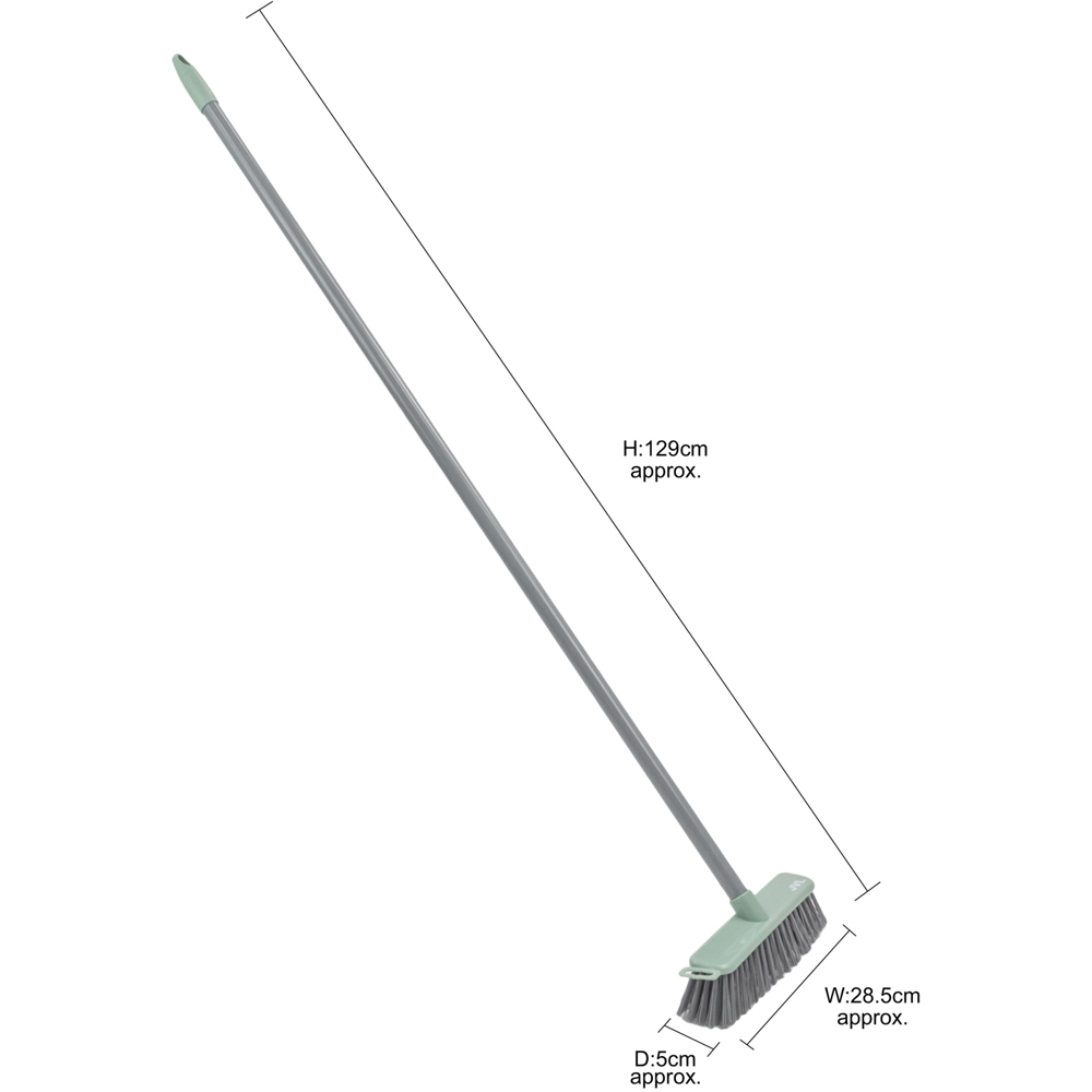 JVL Grey Hard Bristle Angled Sweeping Brush Image 6