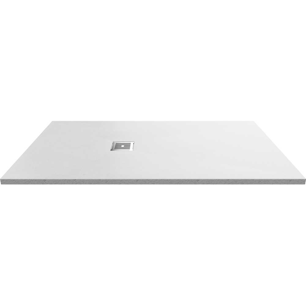 nuie Slate White Rectangular Shower Tray 1600 x 900mm Image 1