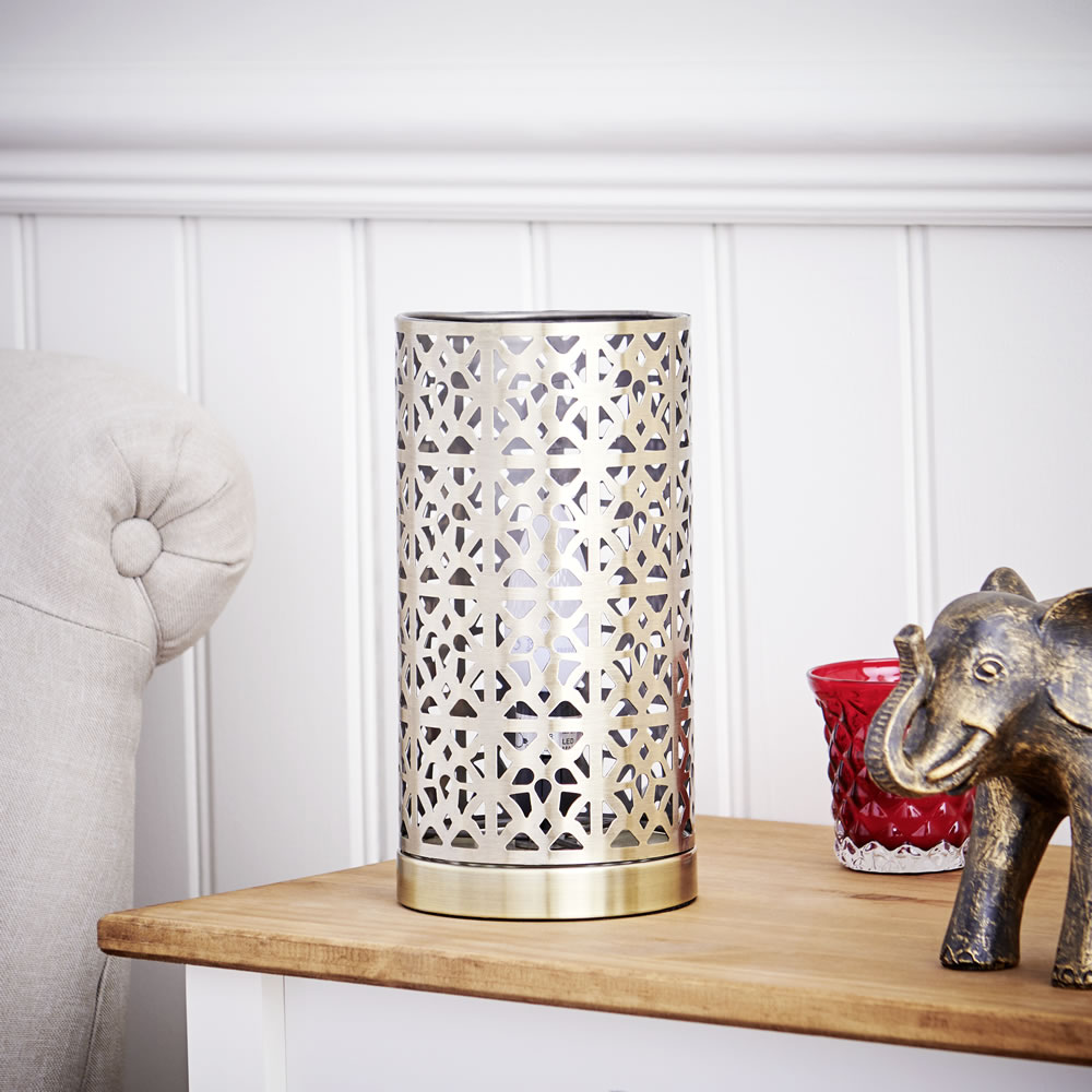 Wilko Brass Effect Tunis Table Lamp Image 6
