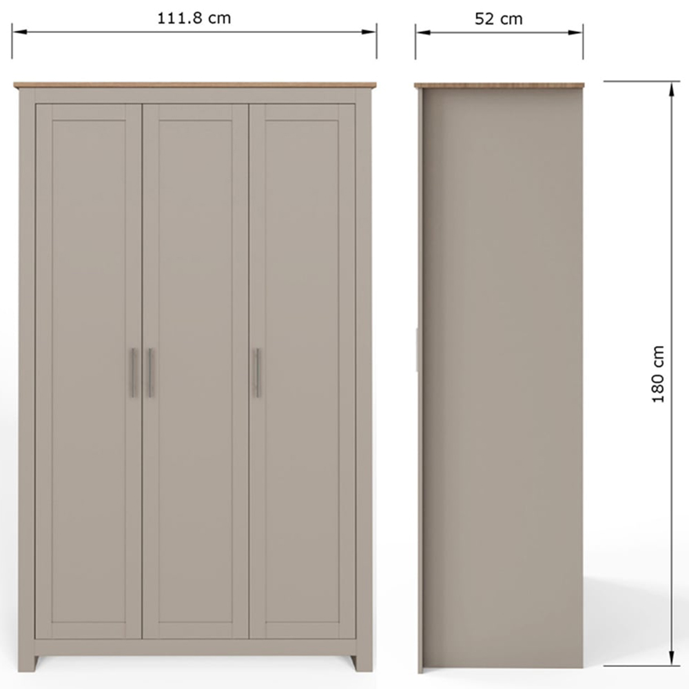 GFW Lancaster Grey 4 Piece Bedroom Furniture Set Image 9