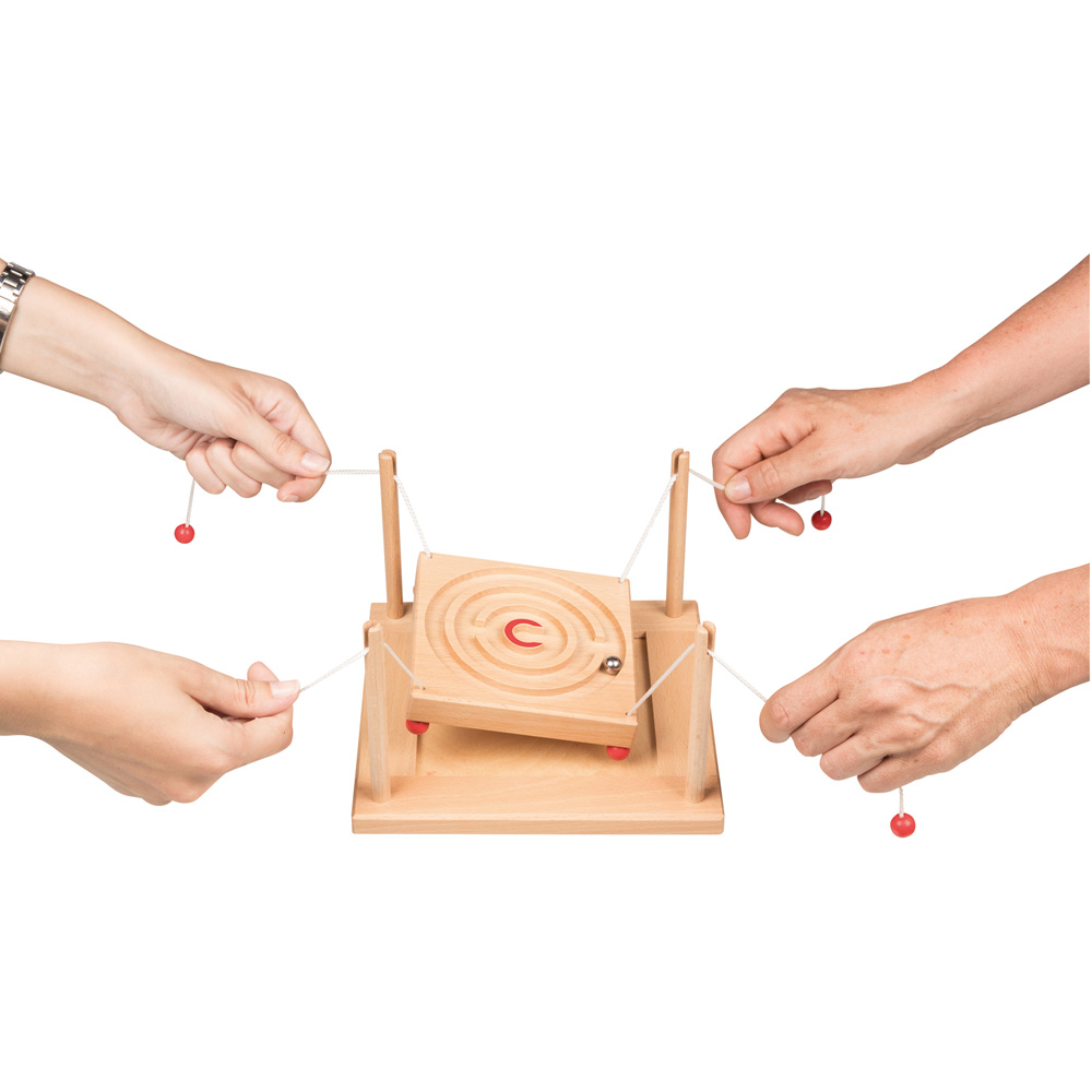 Goki Wooden Ball Parkour Skill Game Image 2