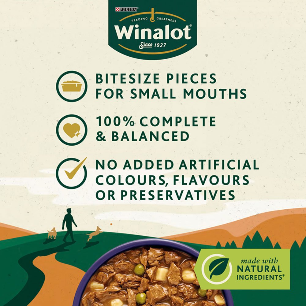 Winalot Mixed in Gravy Small Dog Food Pouches 40 x 100g Image 9