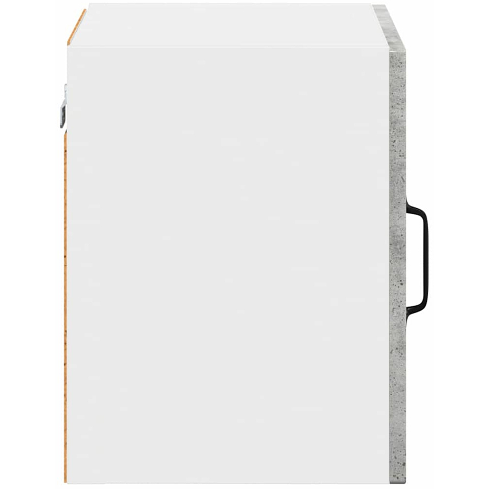 vidaXL Kalmar Single Glass Door Concrete Grey Wall Mounted Kitchen Cabinet Set of 2 Image 7