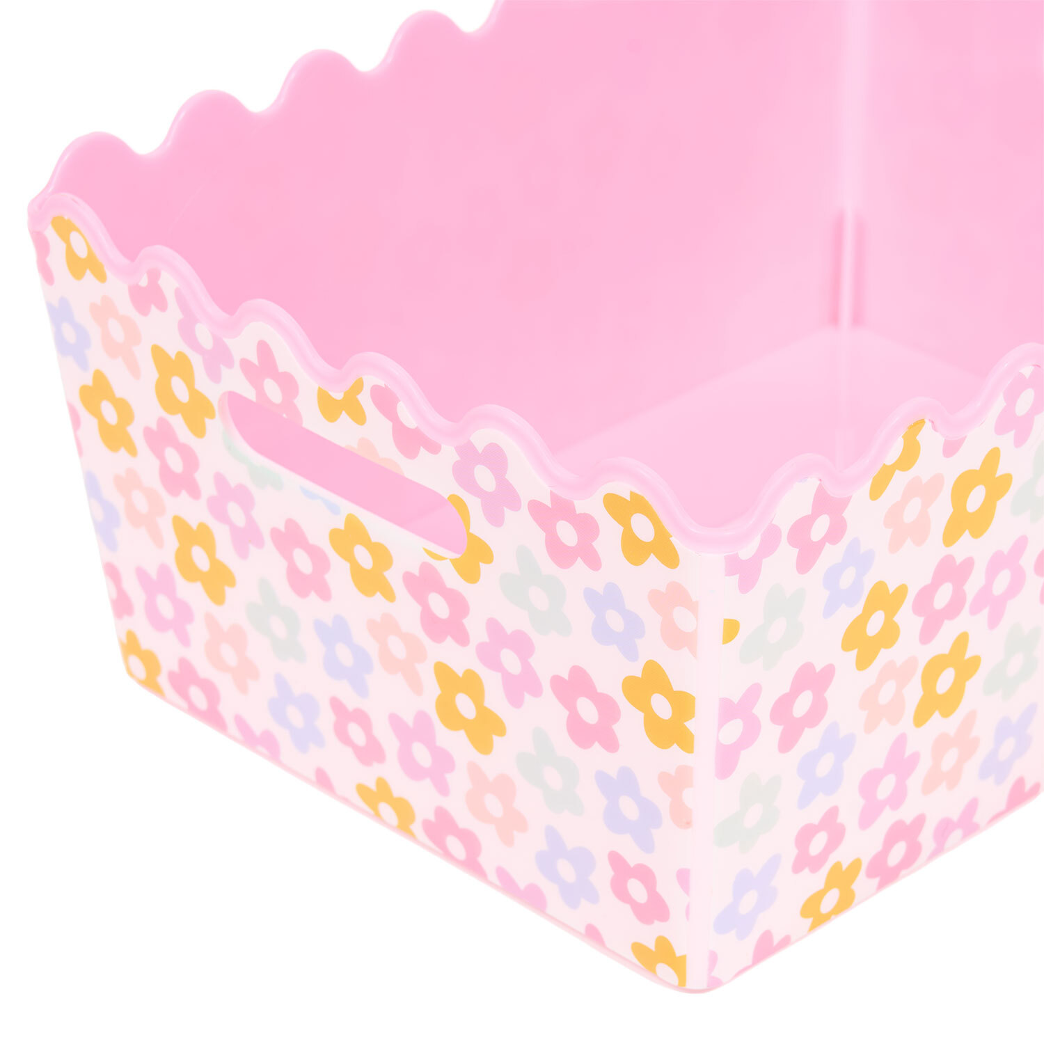 Berry or Flower Wave Printed Storage Basket Image 9