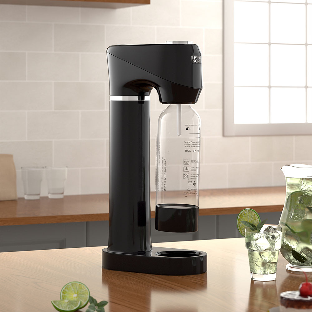 Living and Home AI1390 CO₂ Cylinder Sparkling Water Machine with 1L Carbonating Bottle Image 2