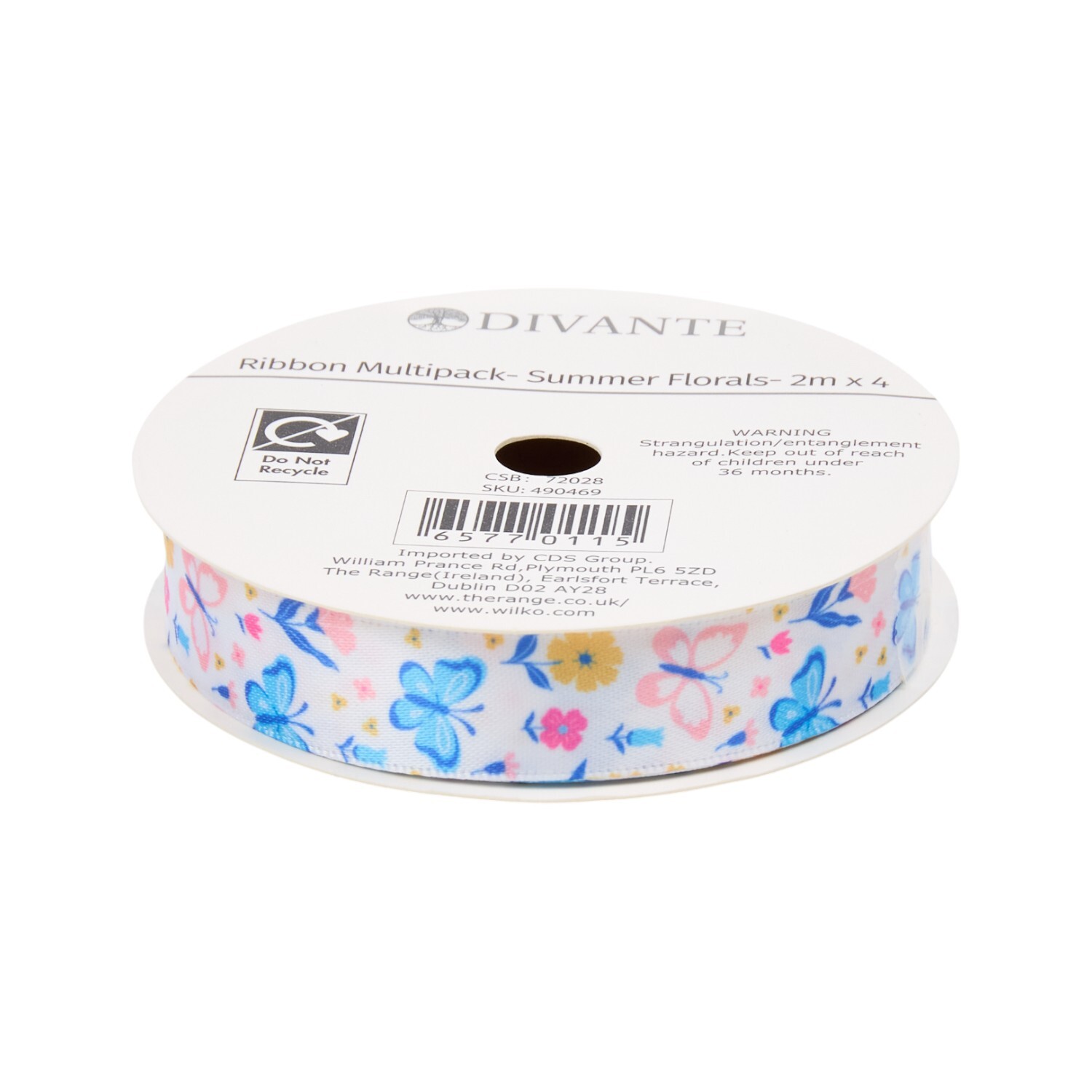 Pack of 4 Summer Floral Ribbons Image 5