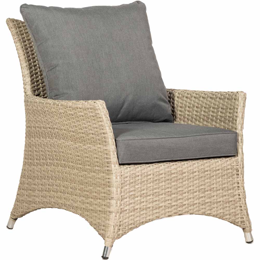 Royalcraft Lisbon Rattan Deluxe 4 Seater Lounging Dining Set Cream Image 6
