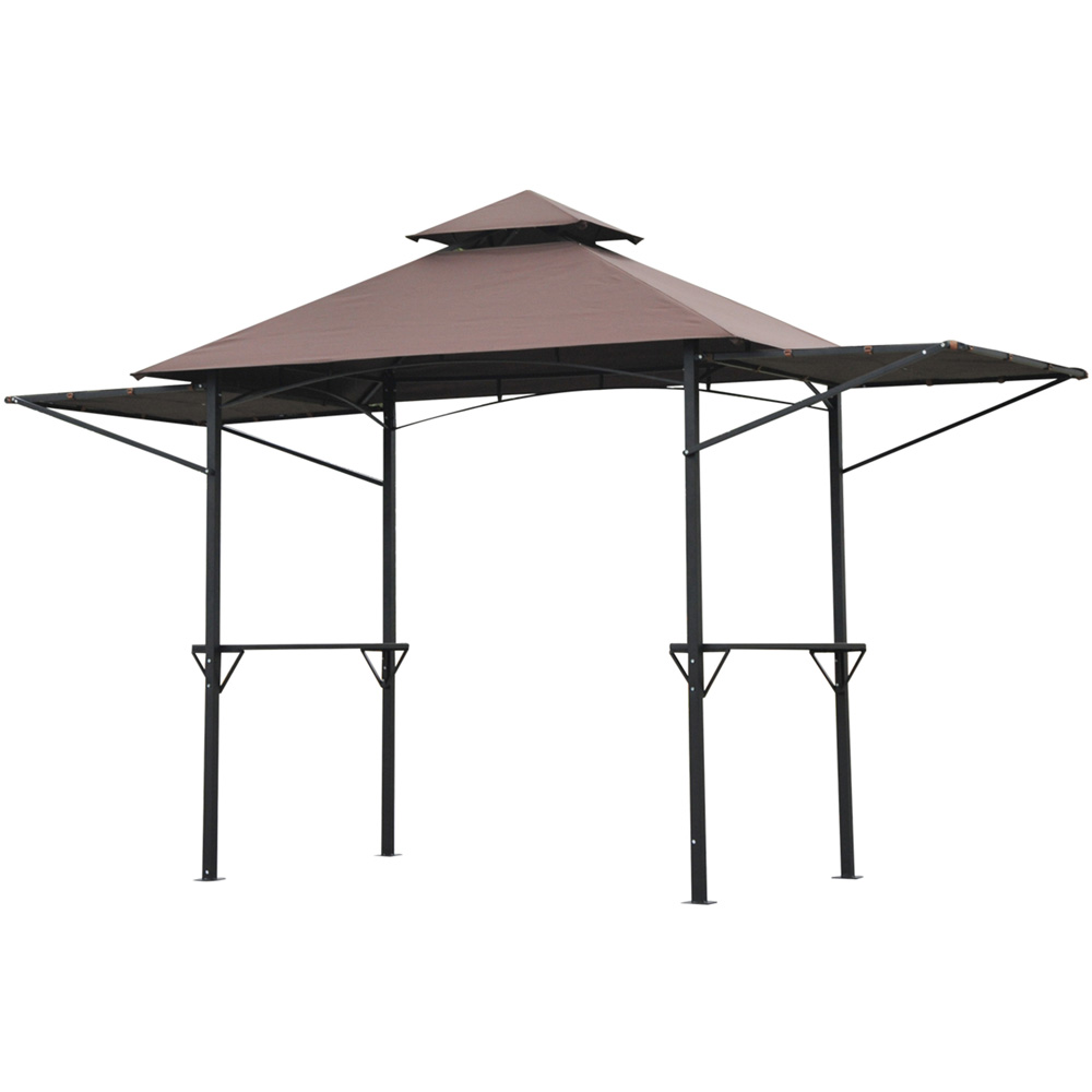 Outsunny 2.5 x 1.5m Coffee Waterproof Canopy Awning Image 2