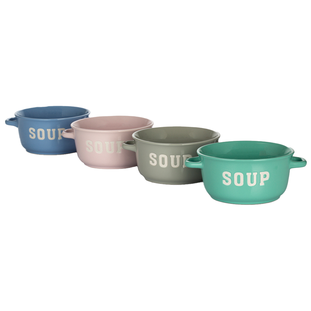 Waterside Soup Bowls Pastel 4 Pack Image 3