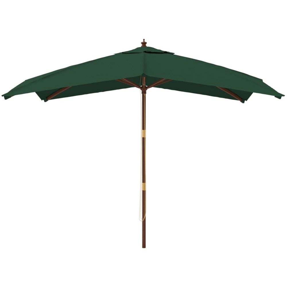 vidaXL Green Garden Parasol 2.7 x 3m Image 2