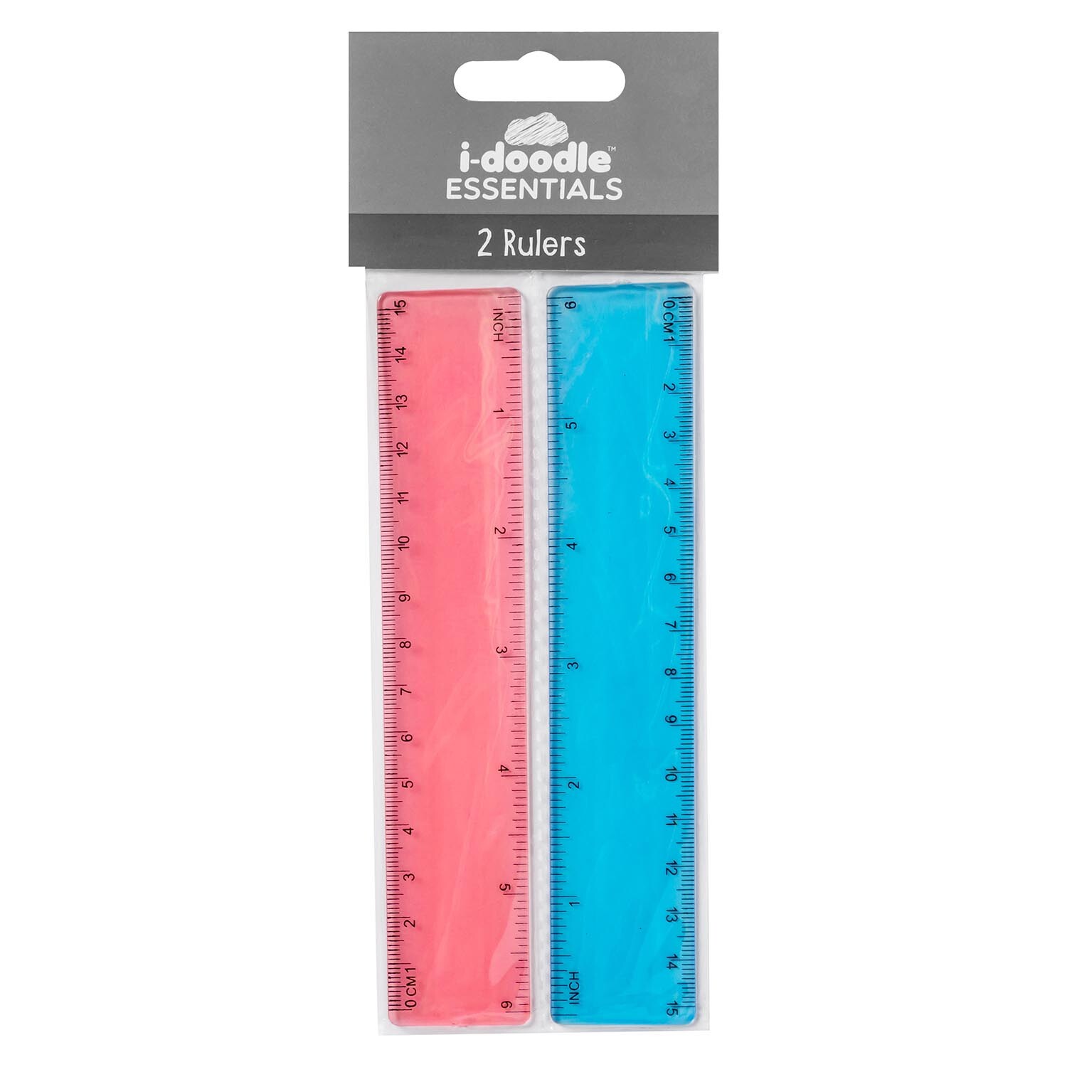 Pack of Two 15cm Rulers Image