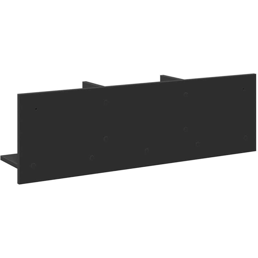 vidaXL 3 Shelf Black Wall Cabinet Image 5