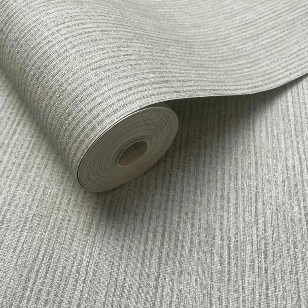 Holden Decor Linen Textured Grey Wallpaper Image 2