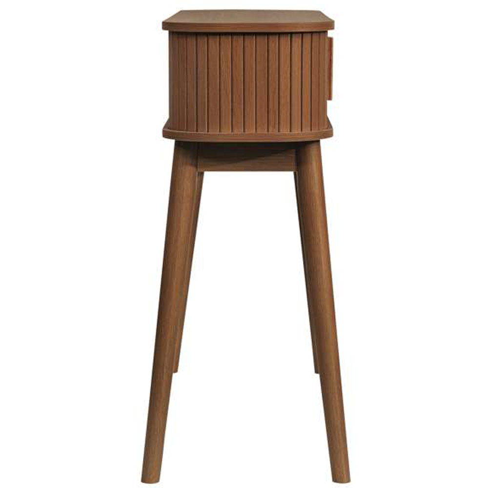 Birlea Axel 2 Door Walnut Fluted Console Table Image 4