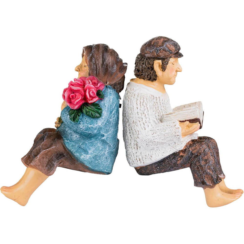 Marco Paul Light Up Solar Grandparents Statue Garden Ornament Image 3