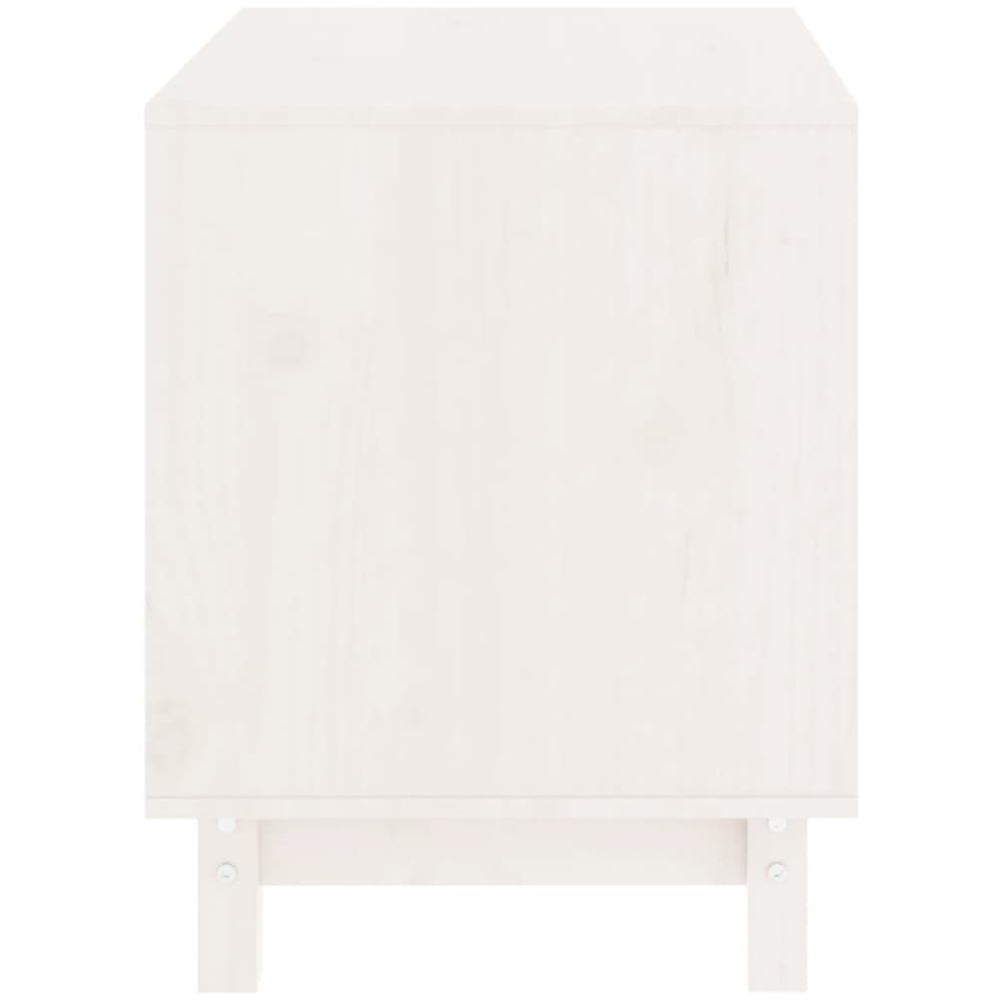 vidaXL White Solid Pine Wood Dog House 60 x 45 x 57cm Image 5