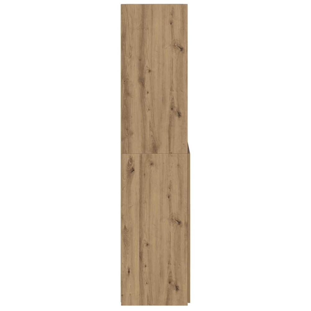 vidaXL 2 Door 3 Shelf Artisan Oak Sideboard Image 7