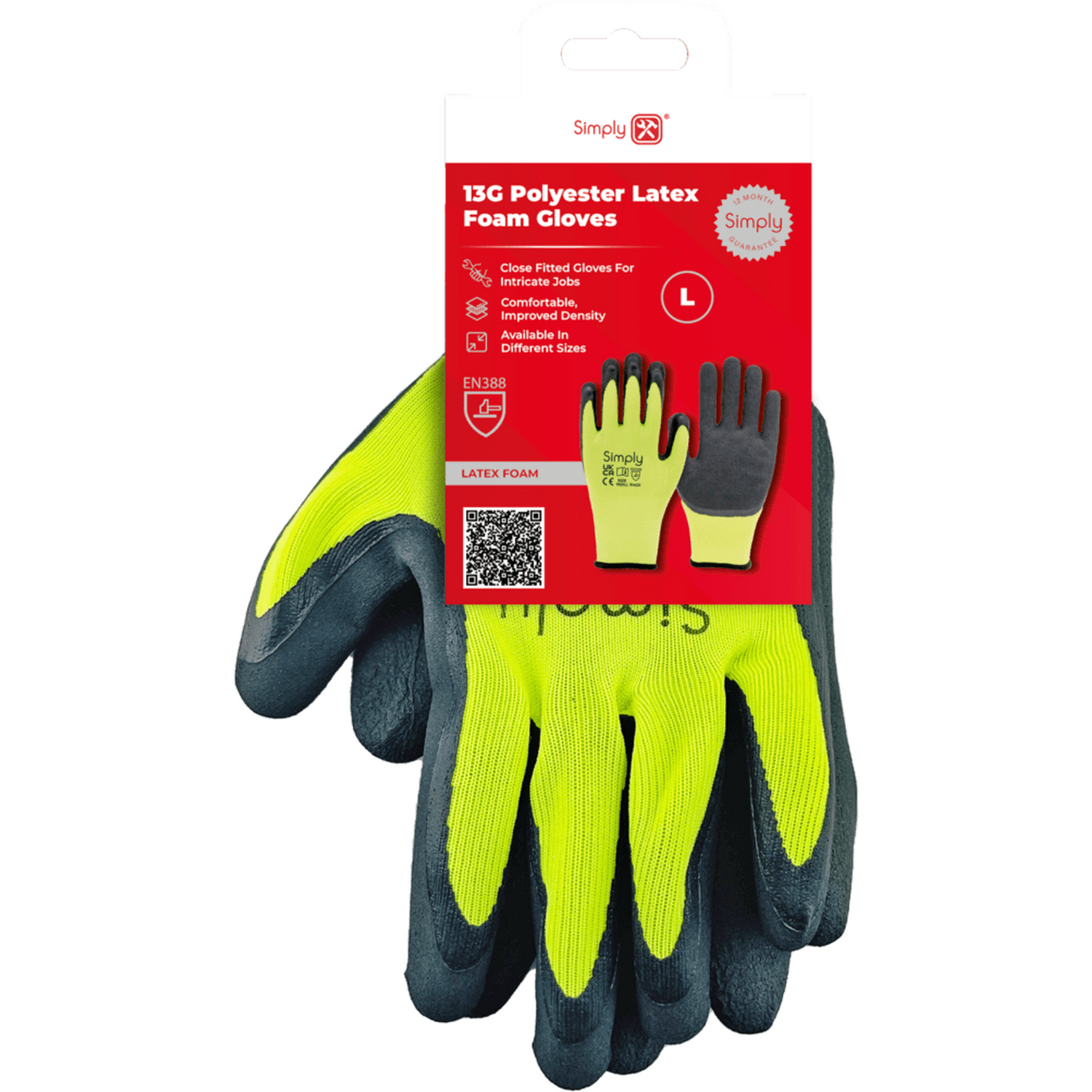 Simply Latex Foam Gloves Green Image