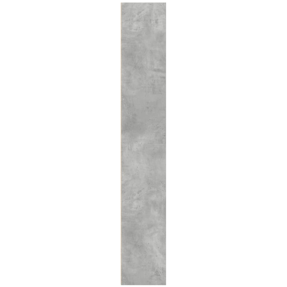 vidaXL 5 Shelf Concrete Grey Bookcase Image 4