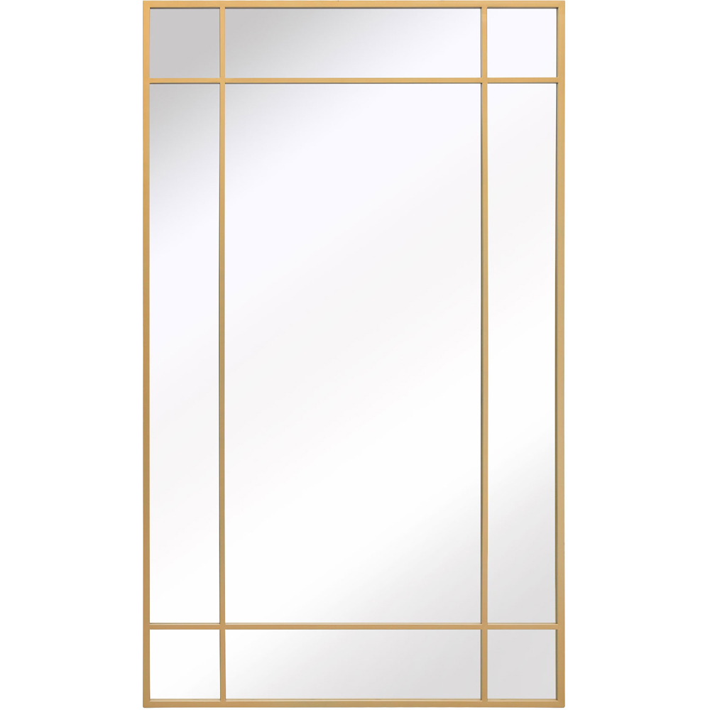 MirrorOutlet The Genestra Gold Contemporary Wall and Leaner Garden Mirror 200 x 120cm Image 1
