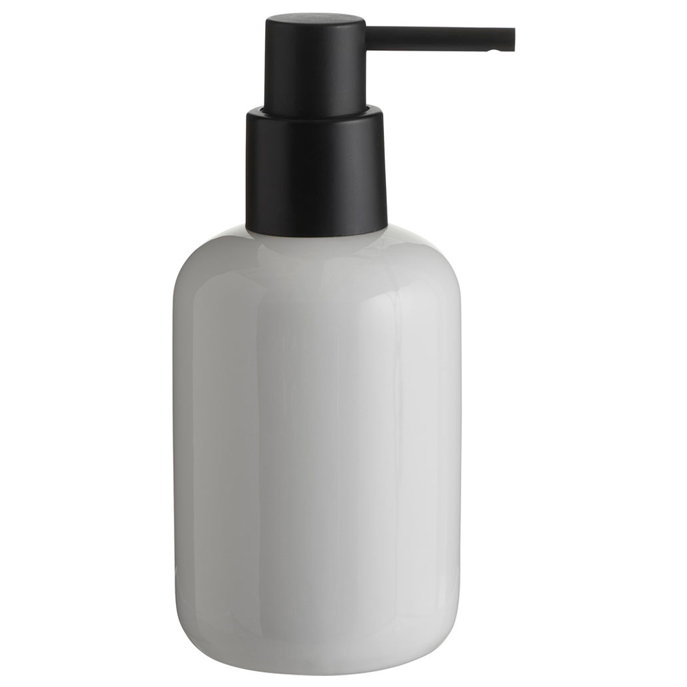 Wilko White Gloss Soap Dispenser Image 1