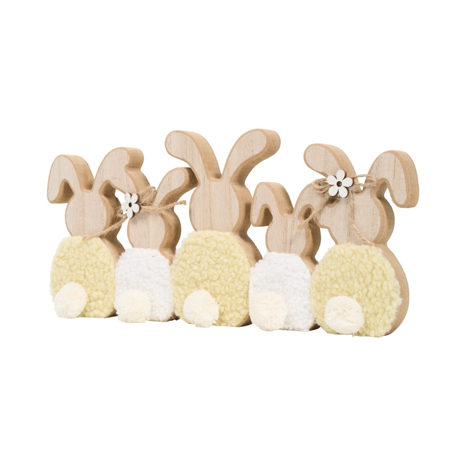 Wooden Rabbits Ornament Image 2