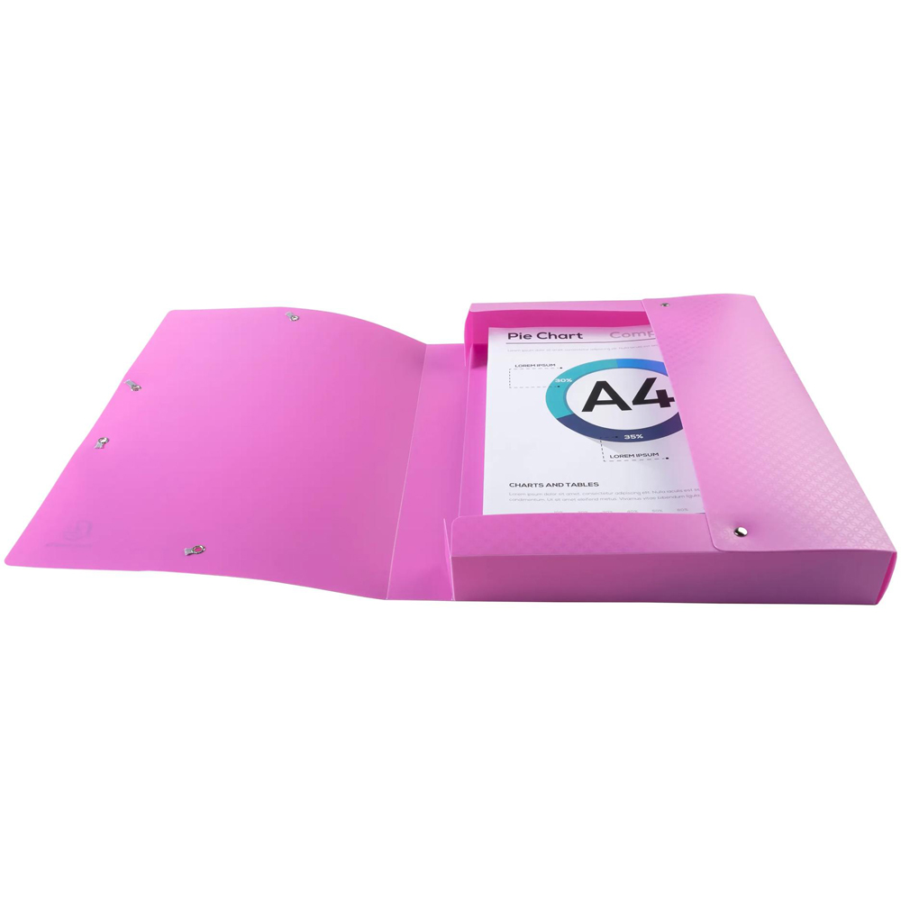 Exacompta A4 Multicolour Recycled PP Filing Box 8 Pack Image 3