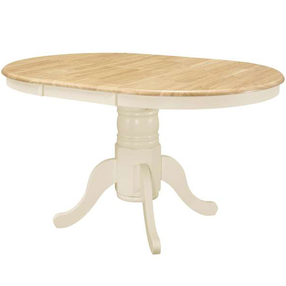 Chatsworth 6 Seater Round Extending Dining Table Oak Image 2
