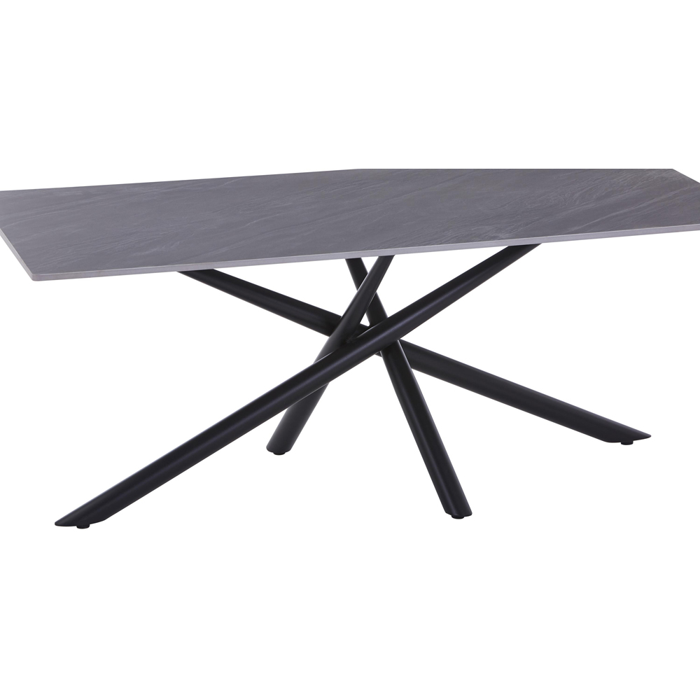 wilko Arlo Grey Wood Grain Ceramic Coffee Table Image 5
