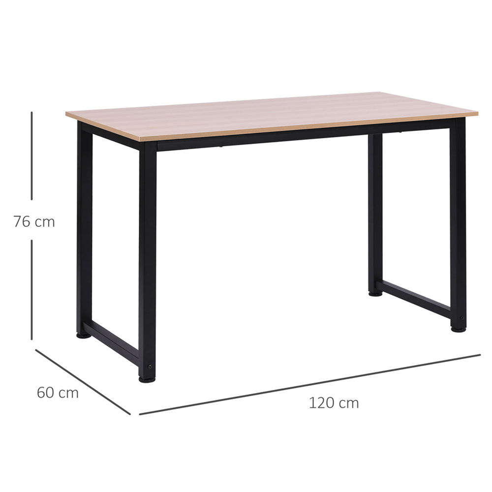 Portland Home Office Computer Writing Desk Black Image 7