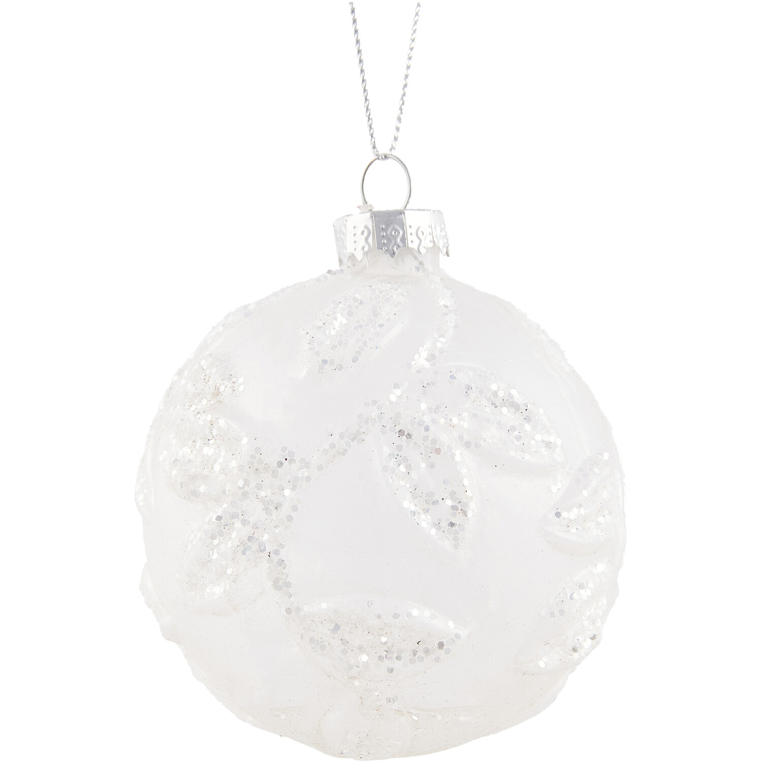 Frosted Patterned Bauble Image 2
