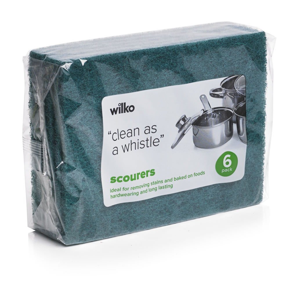 Wilko Scouring Pads 6 pack Image 1
