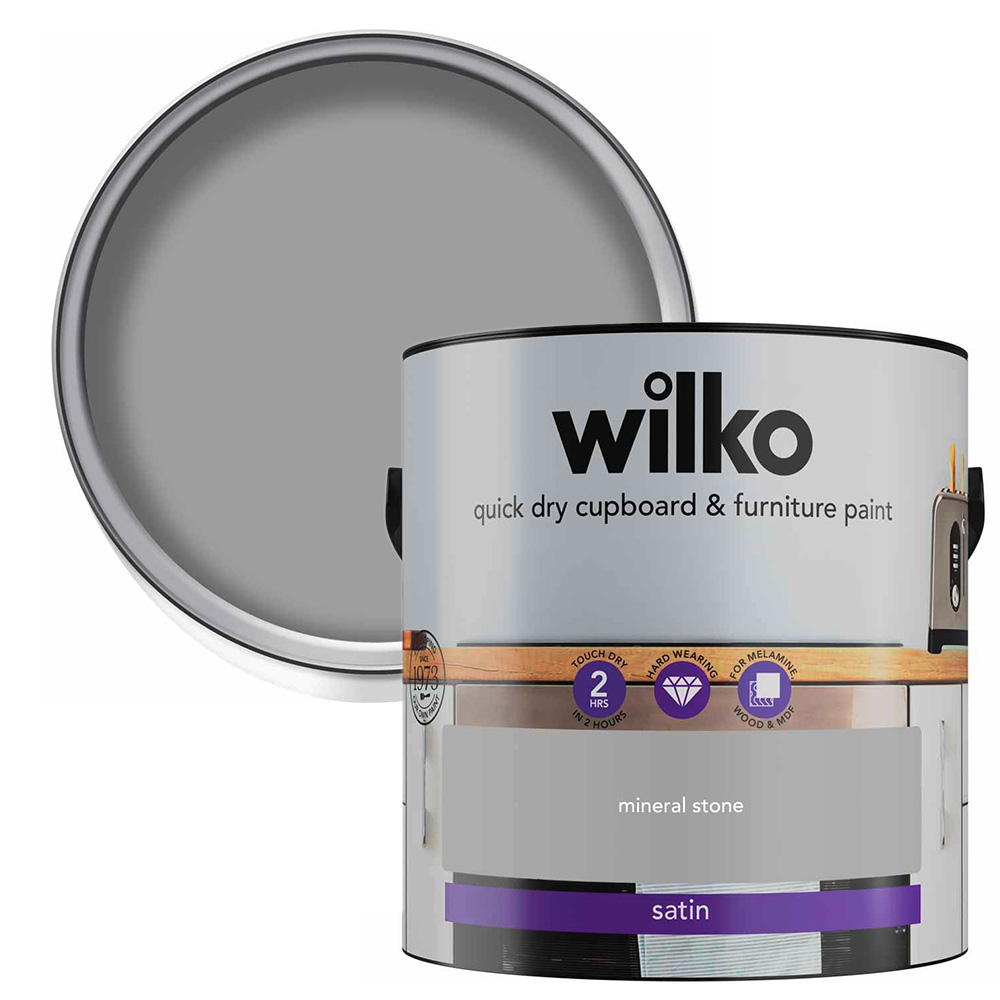 Wilko Quick Dry Mineral Stone Furniture Paint 2.5L Image 1