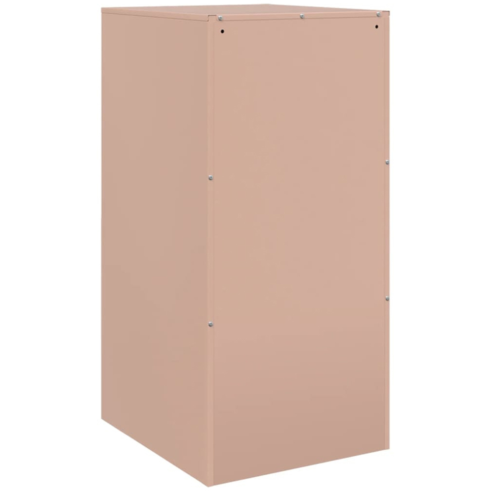 vidaXL Single Door Pink Metal Sideboard Image 7