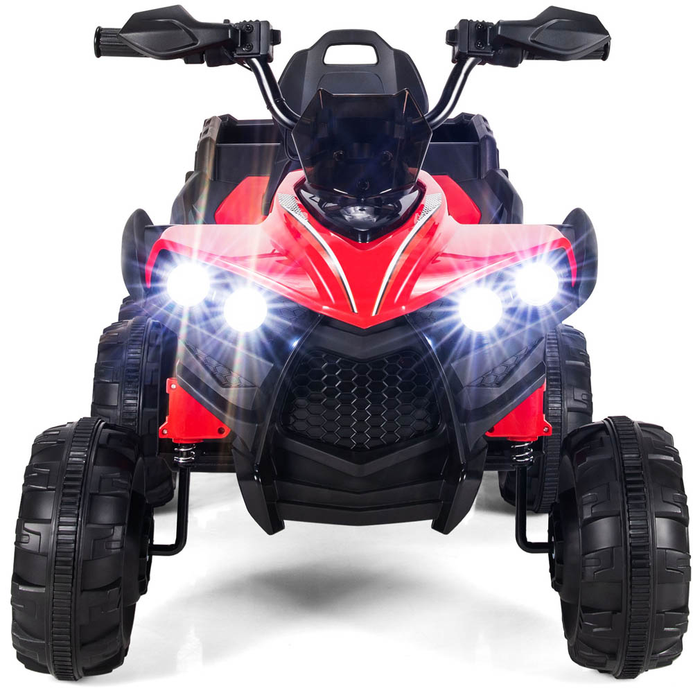 Costway Kids Red Electric 6 Wheel Ride On ATV with 4 Motors Image 3